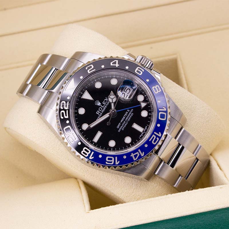 Rolex Gmt-master II 2014 Batman Oyster Bracelet Black Dial Stainless Steel 2014 Unworn Condition Fixed 40 Mm Mechanical Watch - product image from ...