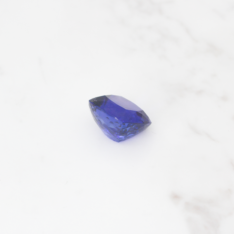 Tanzanite Fancy Vivid Sapphire Blue 33.5CT - Cushion Cut