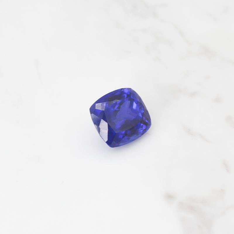 Tanzanite Fancy Vivid Sapphire Blue 33.5CT - Cushion Cut