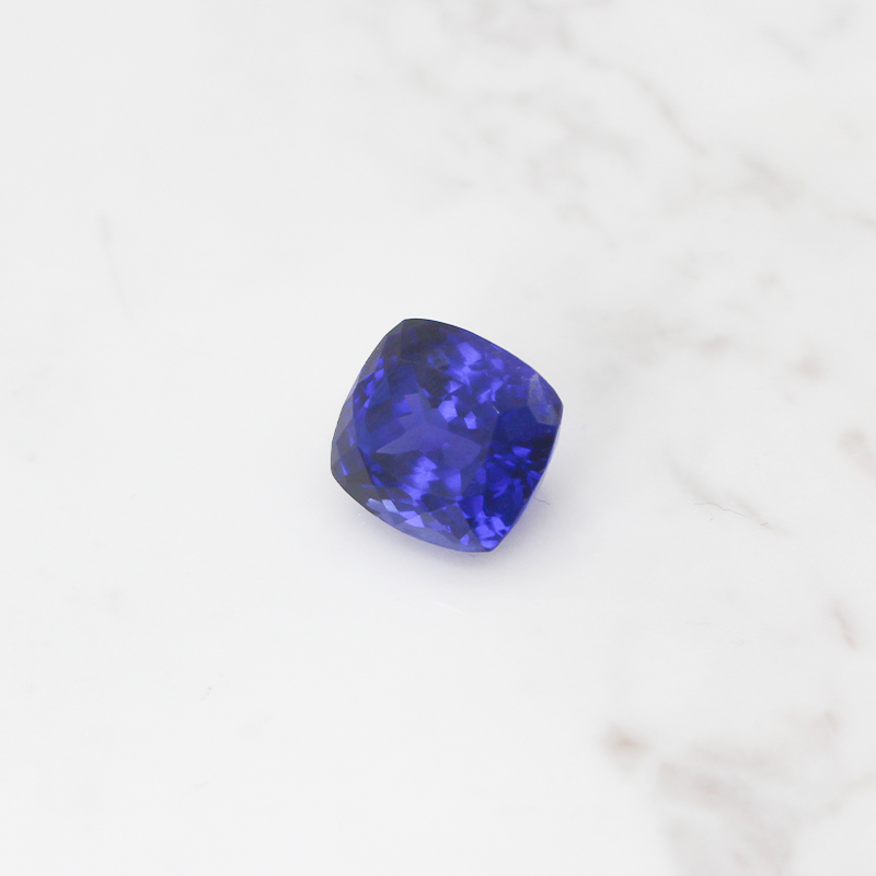 Tanzanite Fancy Vivid Sapphire Blue 33.5CT - Cushion Cut