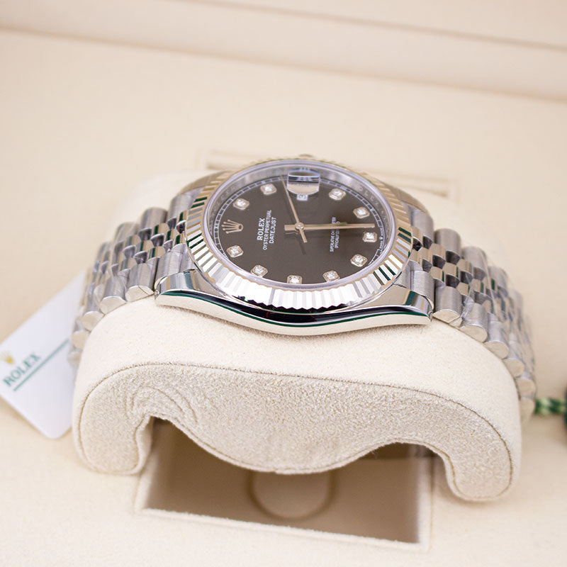 Rolex DateJust 41 126334 Black Diamond Dial Jubilee Bracelet 2022