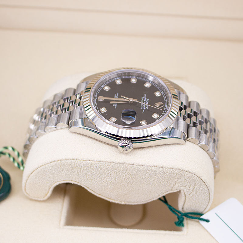 Rolex DateJust 41 126334 Black Diamond Dial Jubilee Bracelet 2022