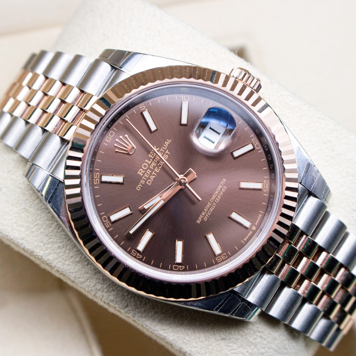Rolex Datejust 41 126331 Chocolate Dial Jubilee Bracelet
