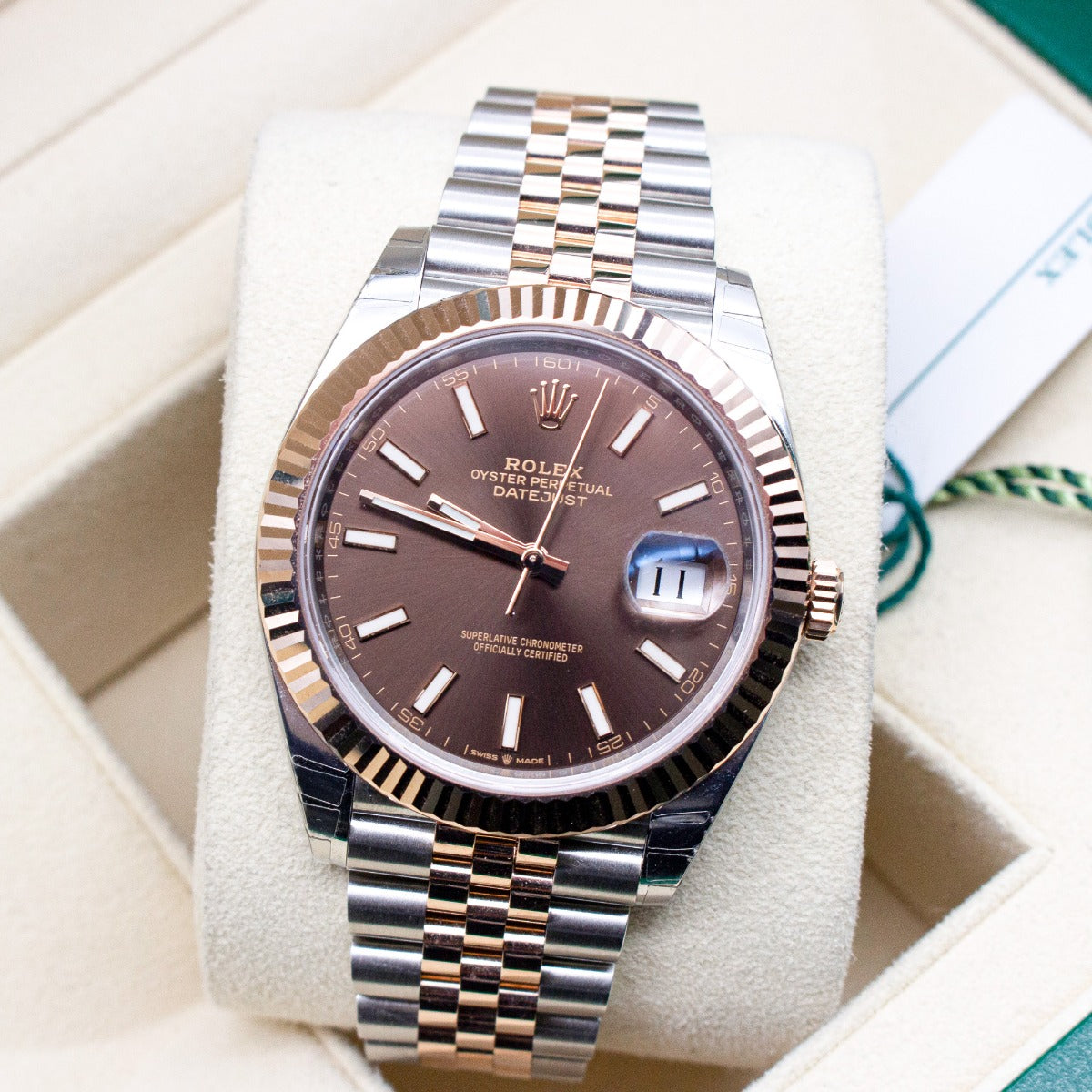 Rolex Datejust 41 126331 Chocolate Dial Jubilee Bracelet
