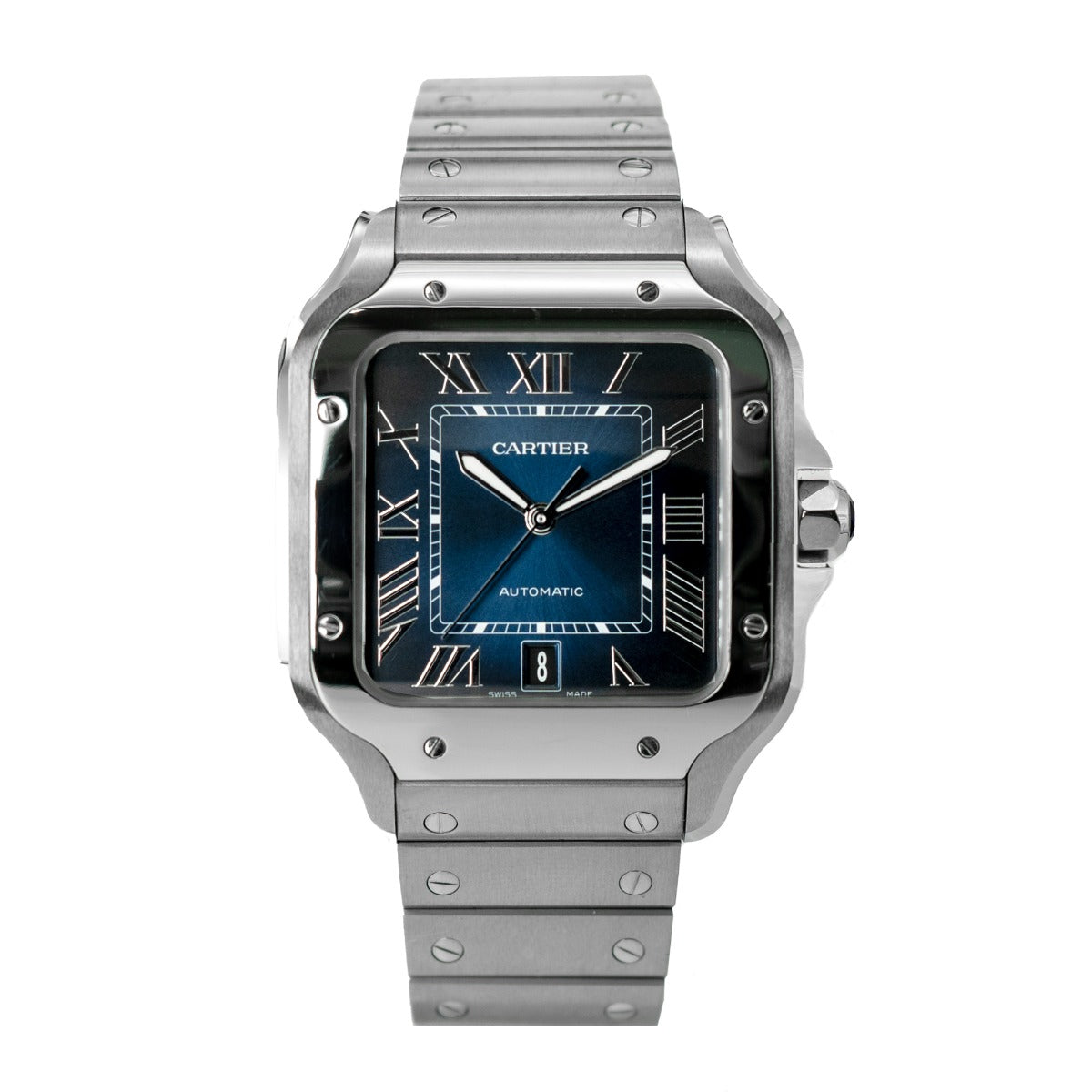 Cartier De Santos WSSA0071 Large Blue Dial