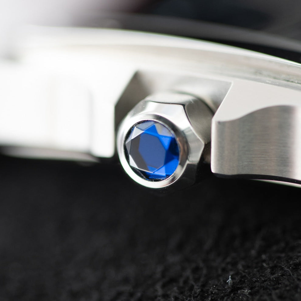 nan cartier de santos wssa0071 large blue dial interchangeable leather strap - product image from Imperial Time UK Ltd
