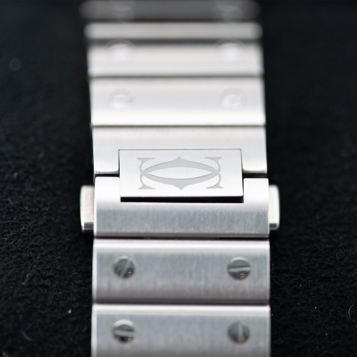 Cartier De Santos WSSA0071 Large Blue Dial Interchangeable Leather Strap