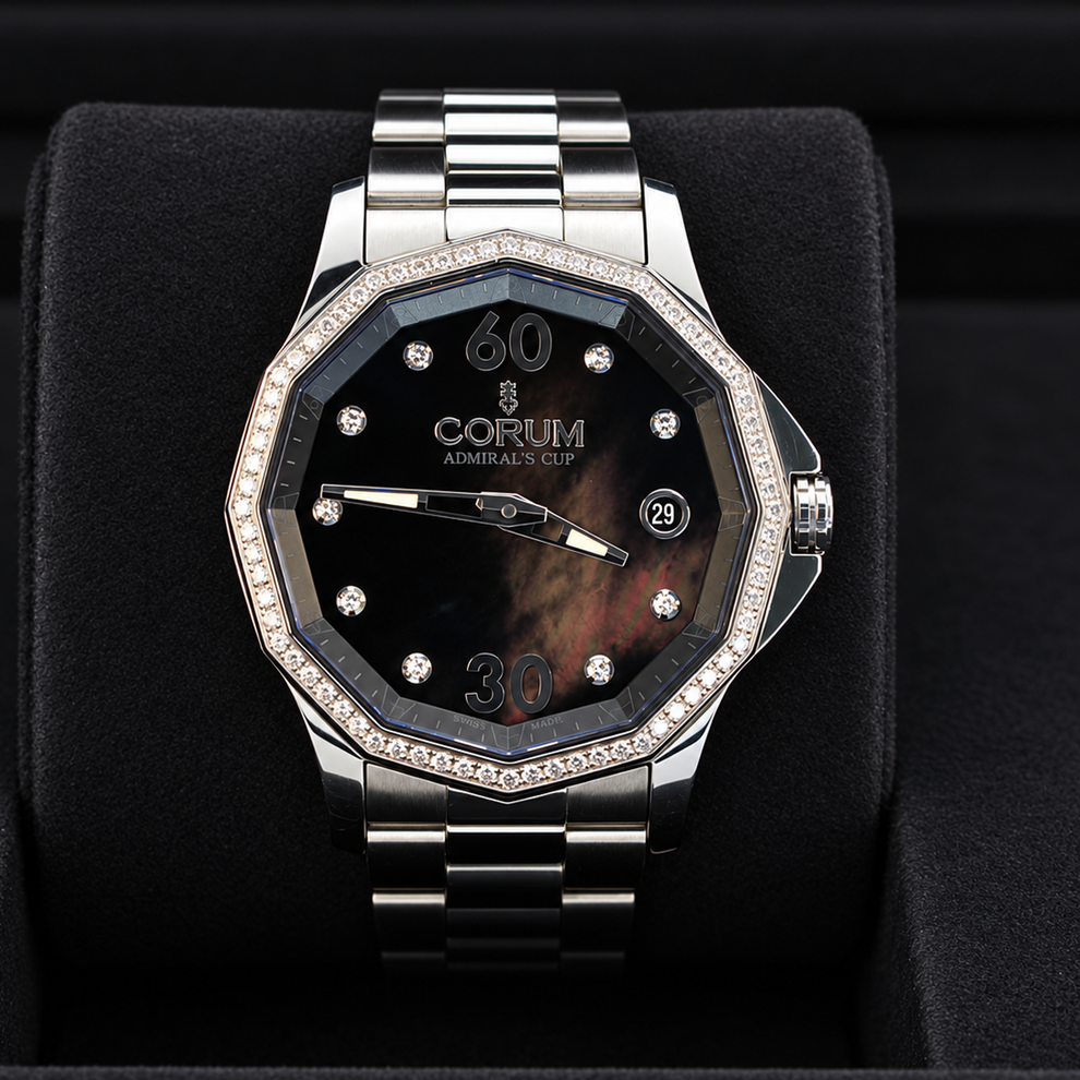 Corum Admiral's Cup Legend 38 elegant 38 mm stainless steel automatic watch