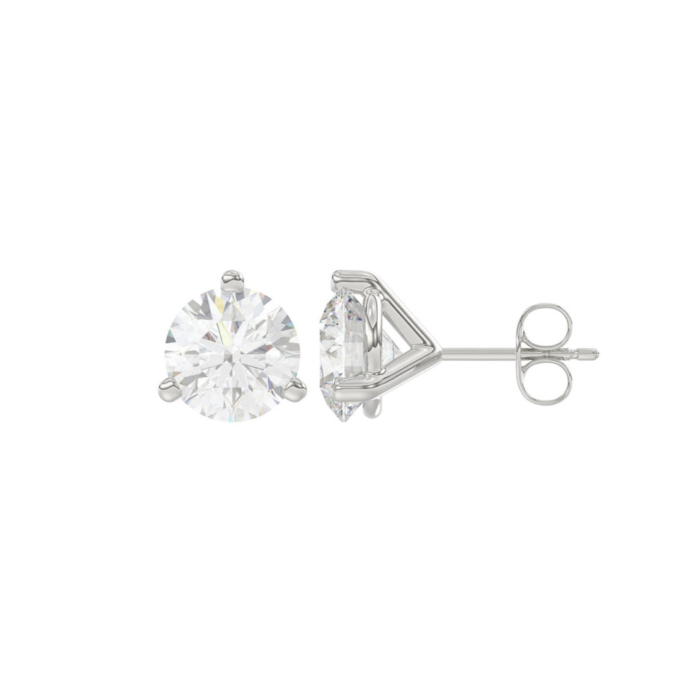 14K White Gold, flat view
