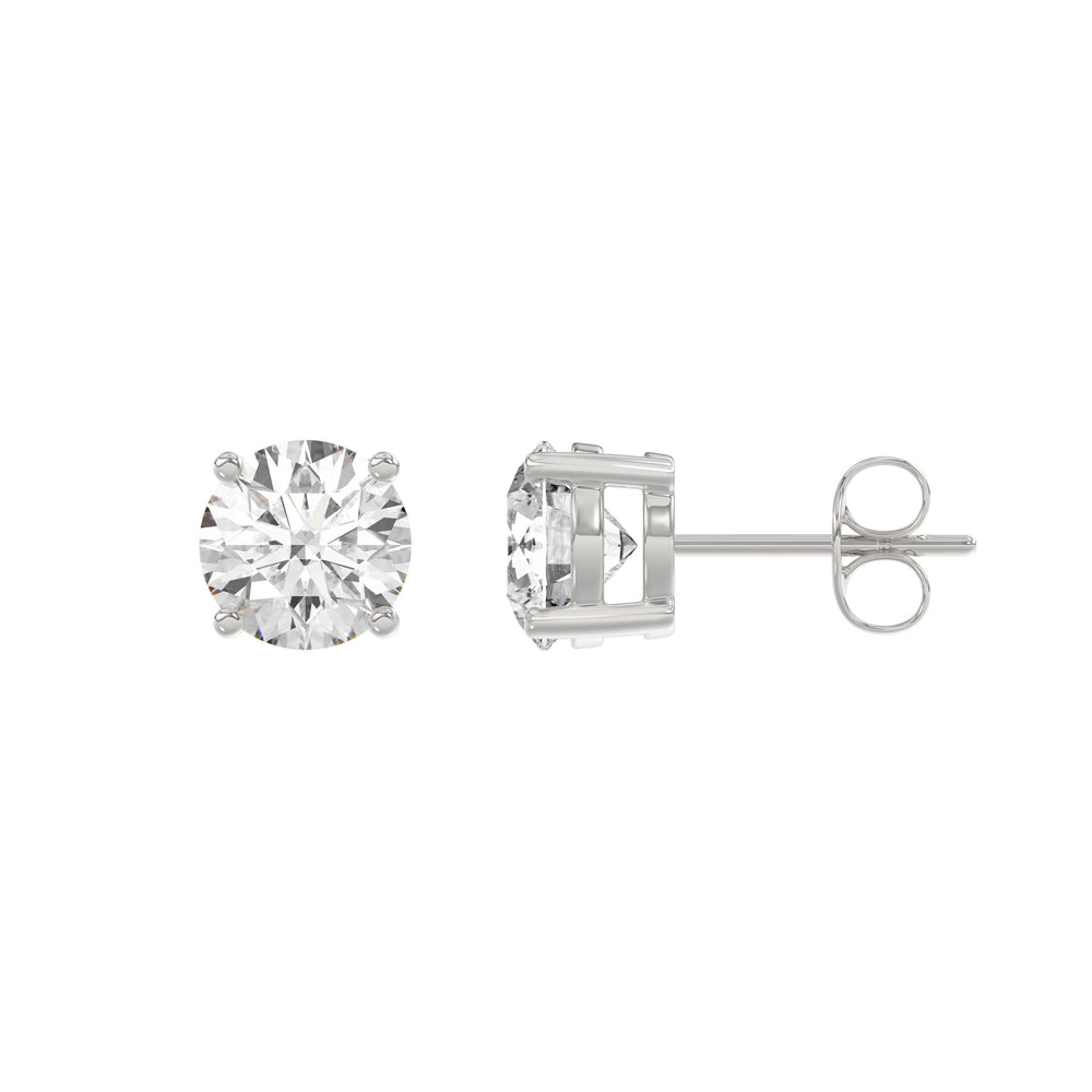 14K White Gold, flat view