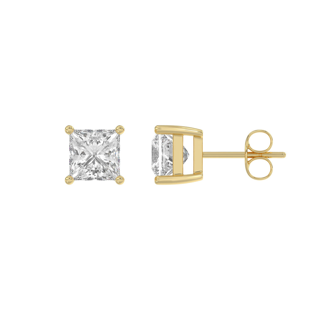 14K Yellow Gold, flat view