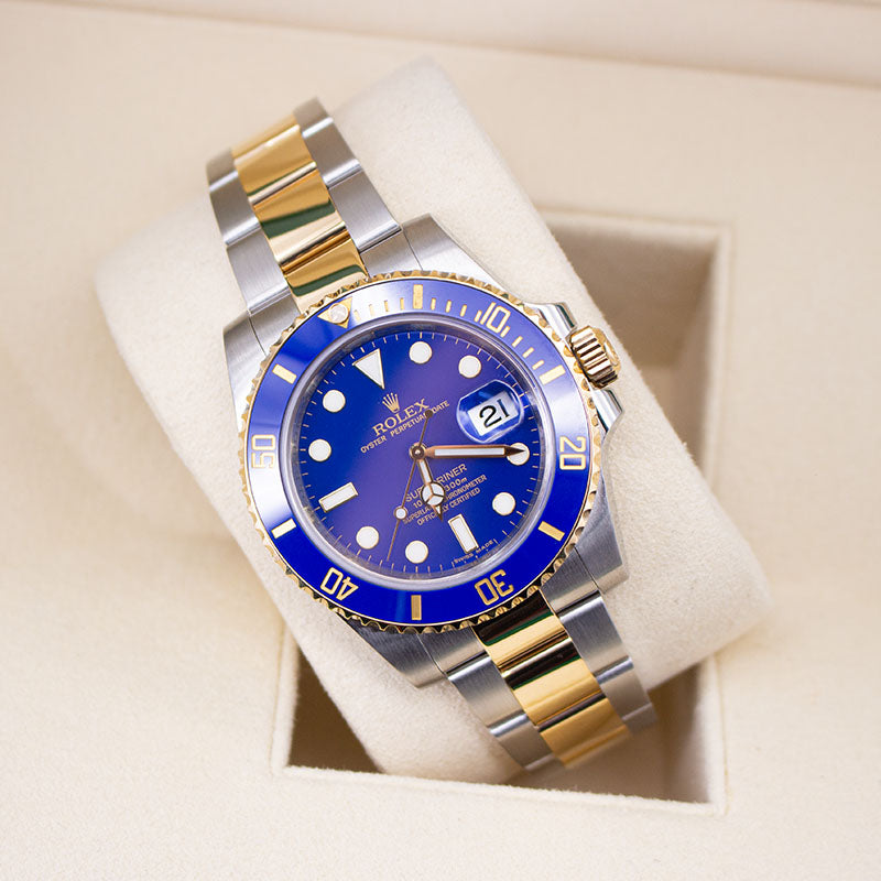 Rolex Submariner Date 2018 Oyster Bracelet Blue Dial Stainless Steel 2018 Immaculate Condition Ceramic Bezel 40 Mm Mechanical Watch - product image from ...