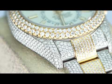 Rolex Sky-Dweller 326933 Diamond Two Tone Oyster Bust Down
