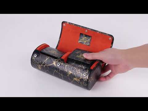 3 Watch Roll Travel Storage Case Portable Jewellery Organiser
