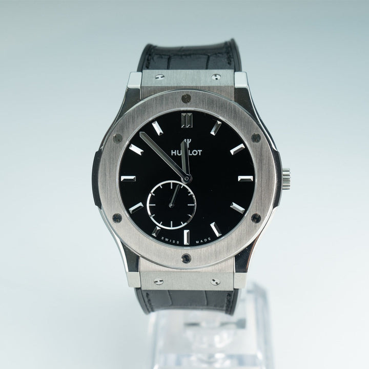 Hublot Classic Fusion Ultra-Thin 515.NX.1270.LR Black Dial 2021 Luxury Swiss Watch Certified Pre-Owned Kensington London Boutique - product image f...