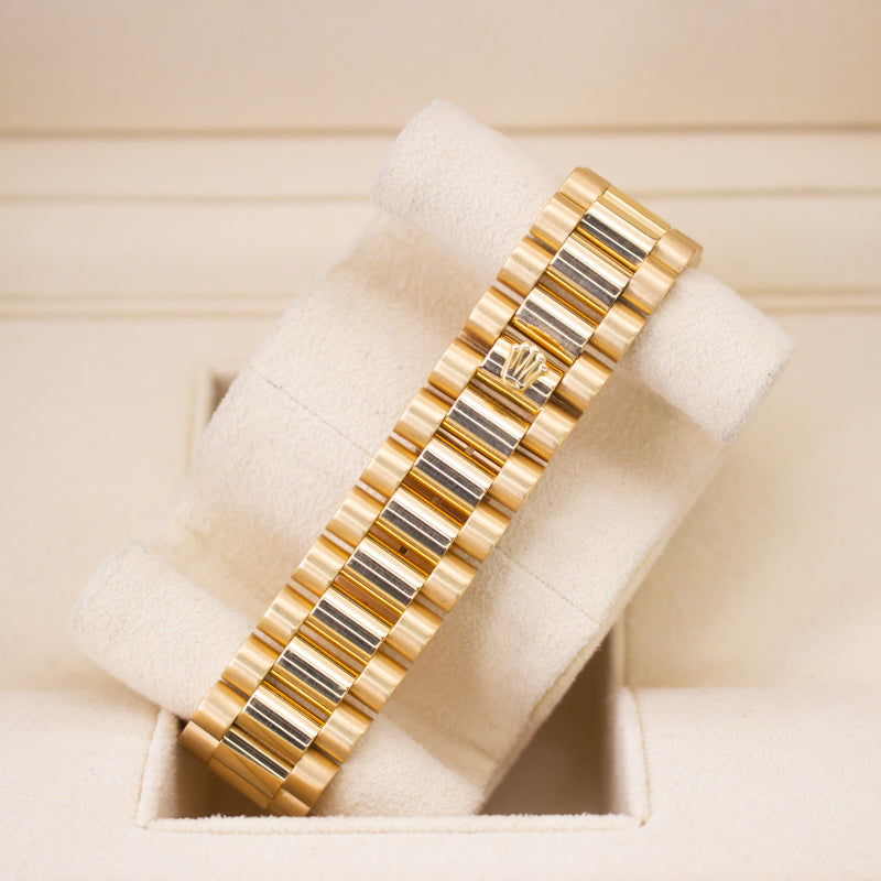 Rolex Day Date 18038 President Bracelet Champagne Dial Yellow Gold Pristine Condition Fluted Bezel 40 Mm Mechanical Watch - product image from Imperial T...