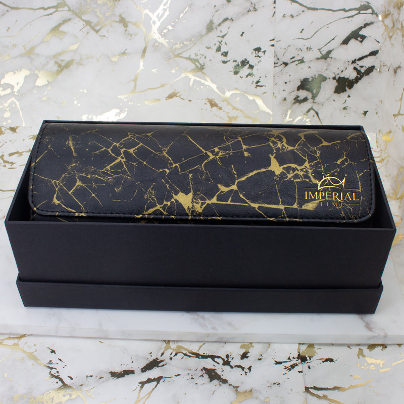 3 Watch Roll Travel Storage Case Portable Jewellery Organiser