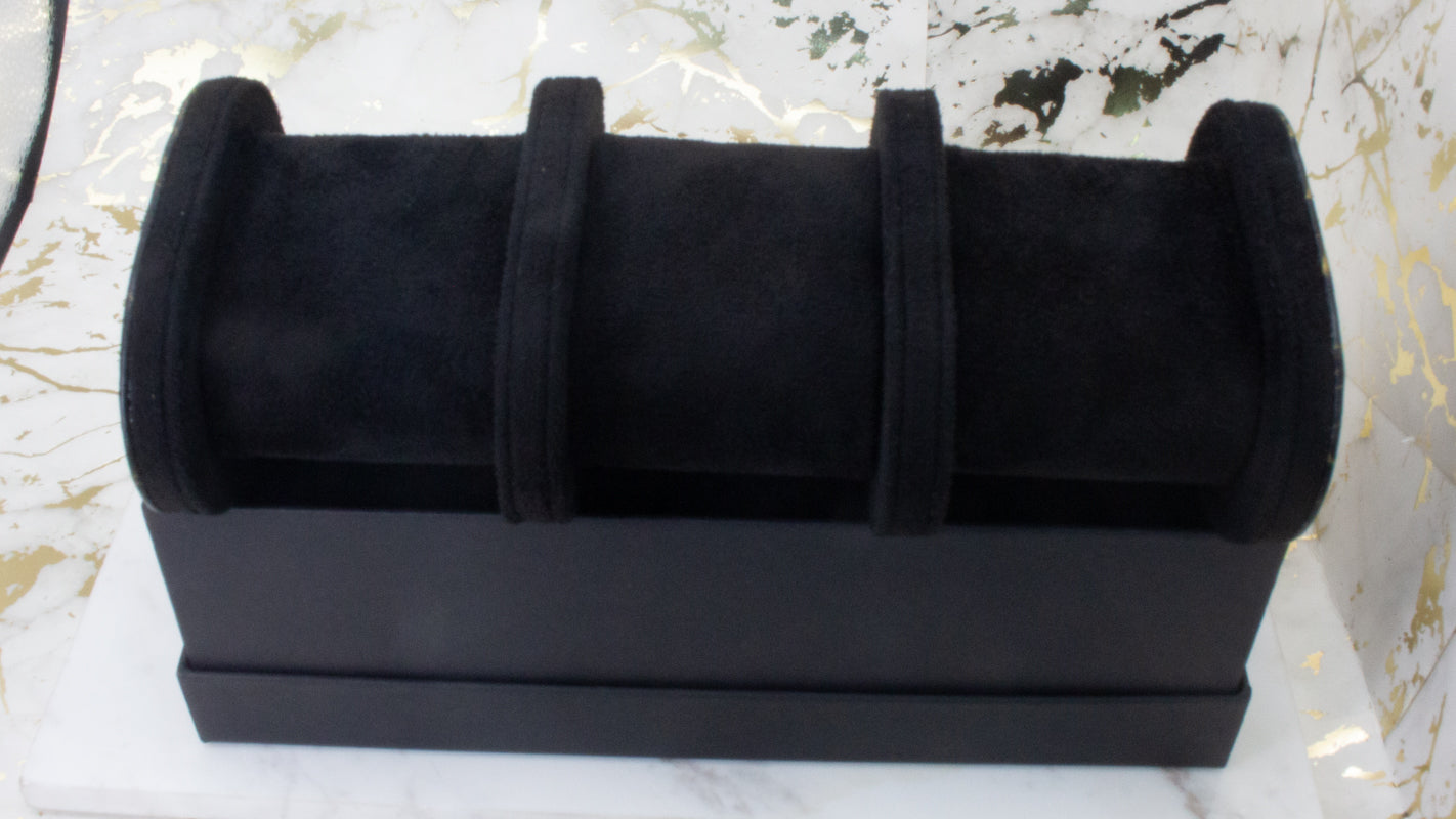 3 Watch Roll Travel Storage Case Portable Jewellery Organiser