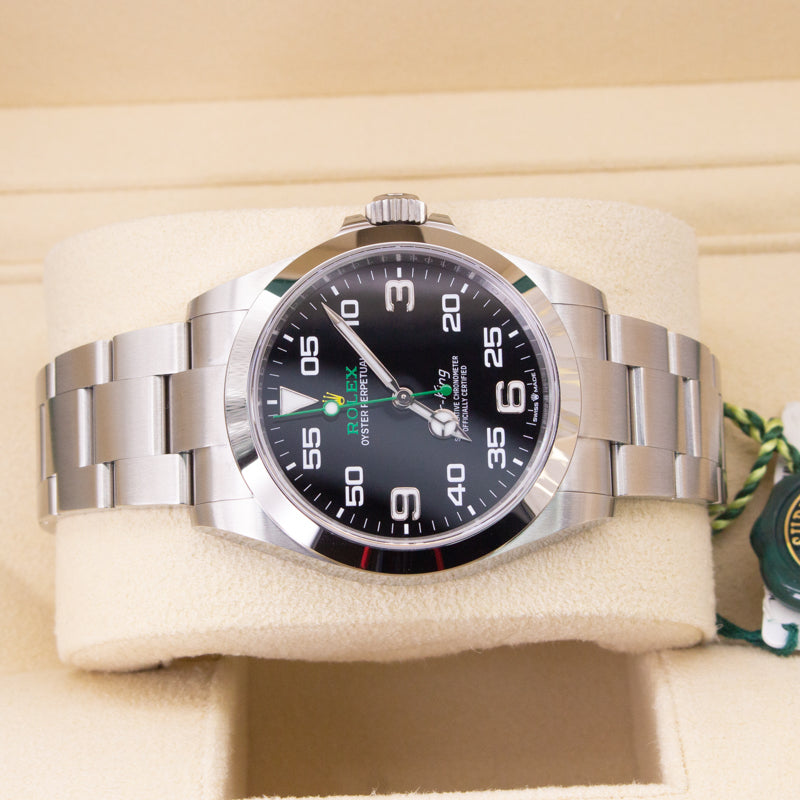 Rolex Air King 126900 Oyster Bracelet Black Dial Stainless Steel 2022 Unworn Condition Smooth Bezel 40 Mm Mechanical Watch - product image from Imperial ...