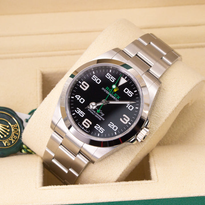 Rolex Air King 126900 Oyster Bracelet Black Dial Stainless Steel 2022 Unworn Condition Smooth Bezel 40 Mm Mechanical Watch - product image from Imperial ...