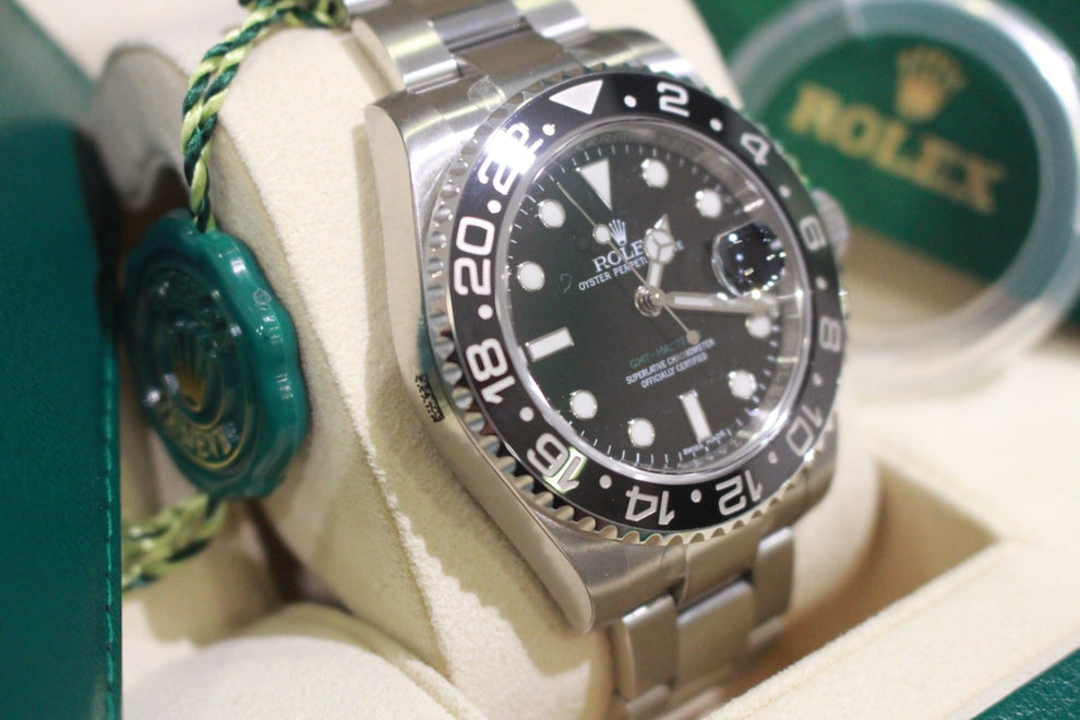 Rolex Gmt-master II 2014 Oyster Bracelet Black Dial Stainless Steel 2014 Pristine Condition Gmt/dual Time 40 Mm Mechanical - product image from Imp...