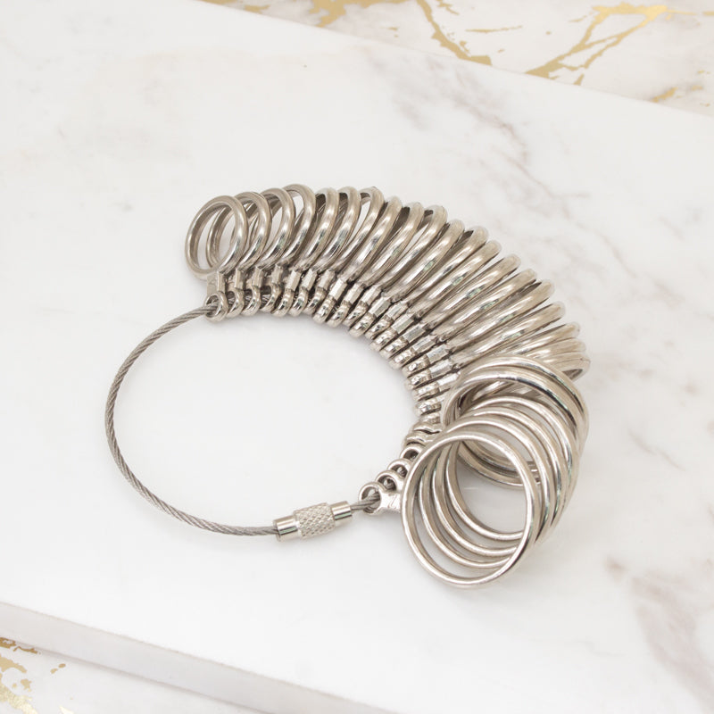 Ring Sizer Gauge | Professional & Accurate | UK A-Z Sizing | Clear A-Z Engravings | Quality Checked | For Both Women & Men