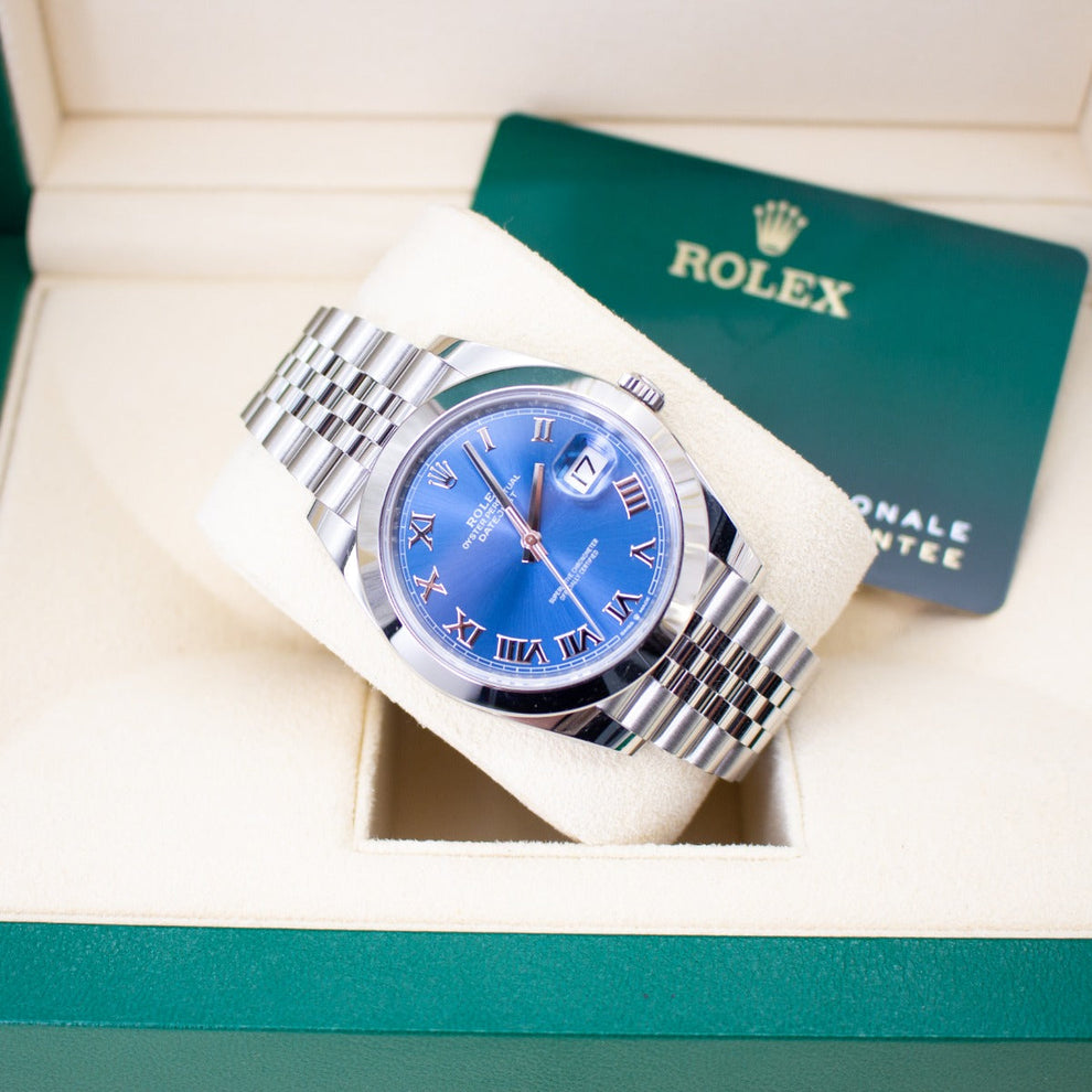 Rolex Datejust 41 126300 Jubilee Bracelet Blue Dial Stainless Steel 2026 Unworn Condition Smooth Bezel 41 Mm Mechanical Watch - product image from Imperi...