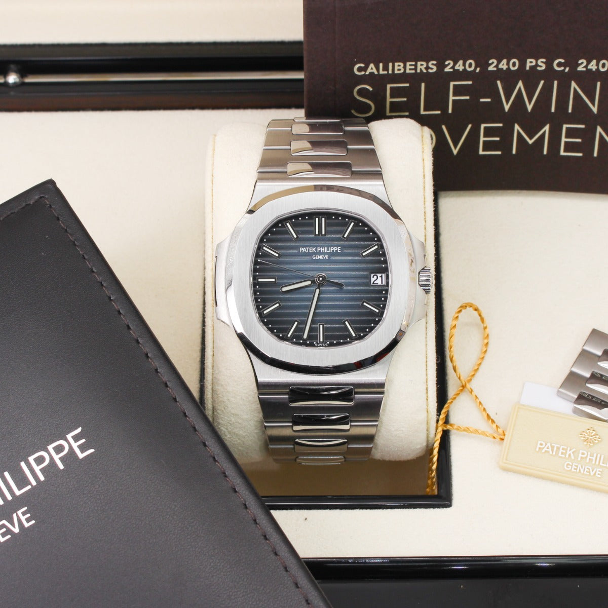 Patek Philippe Nautilus 5711/1A-010 Blue Dial Discontinued 2018 Luxury Swiss Watch Certified Pre-Owned Kensington London Boutique - product image f...