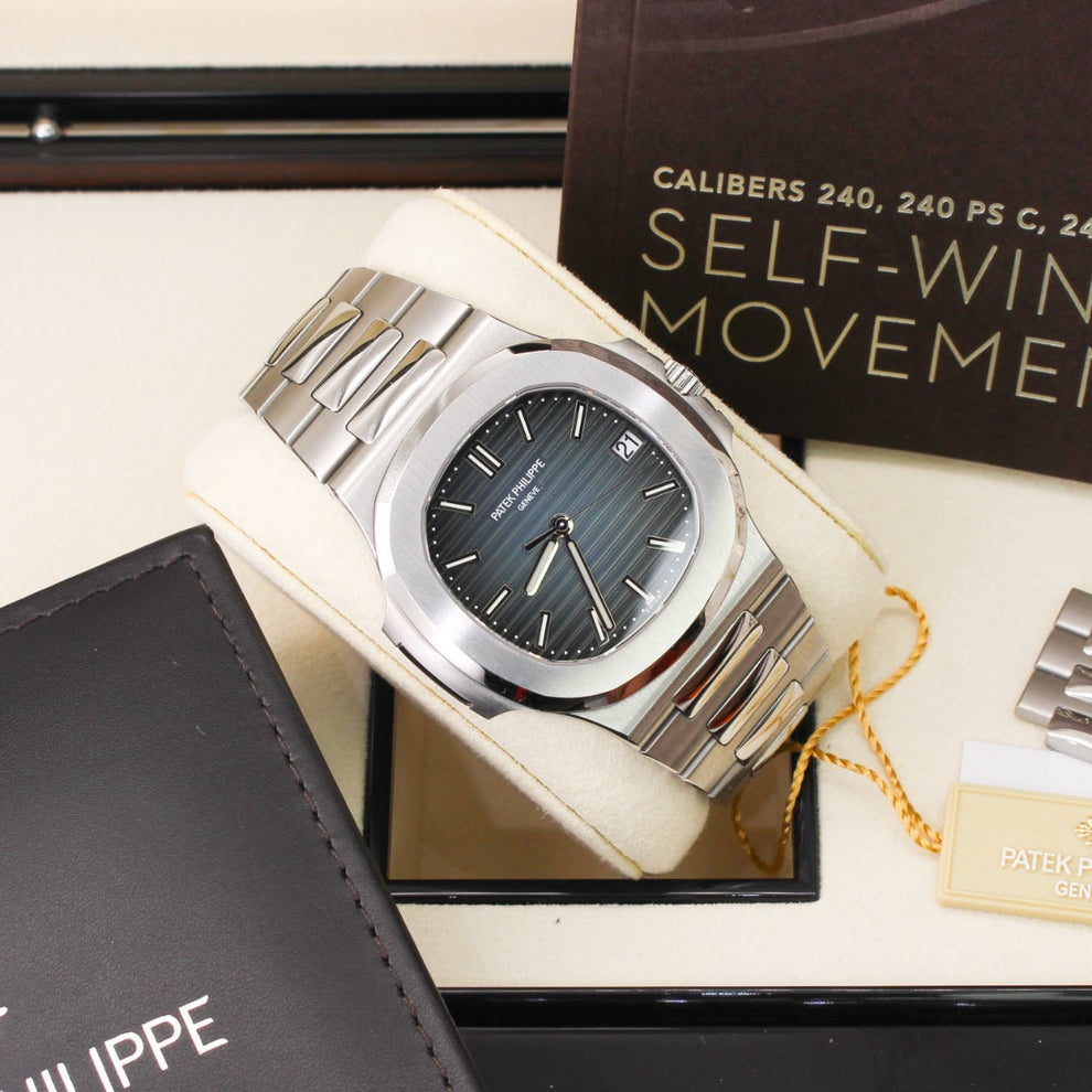 nan patek philippe nautilus 5711 1a 010 blue dial discontinued 2018 - product image from Imperial Time UK Ltd