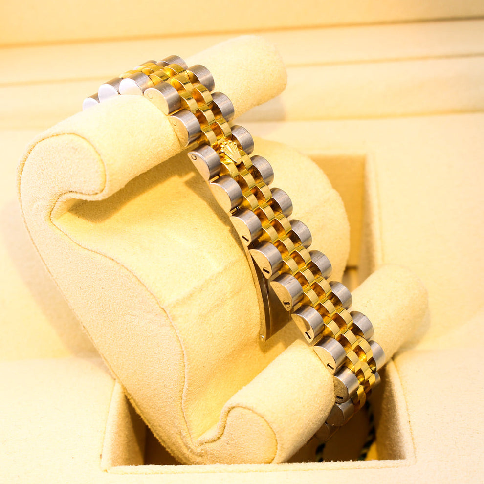 Rolex Lady Datejust 179173 Jubilee Bracelet Gold Dial Yellow Gold 2013 Unworn Condition Fluted Bezel 26 Mm Mechanical Watch - product image from Imperial...