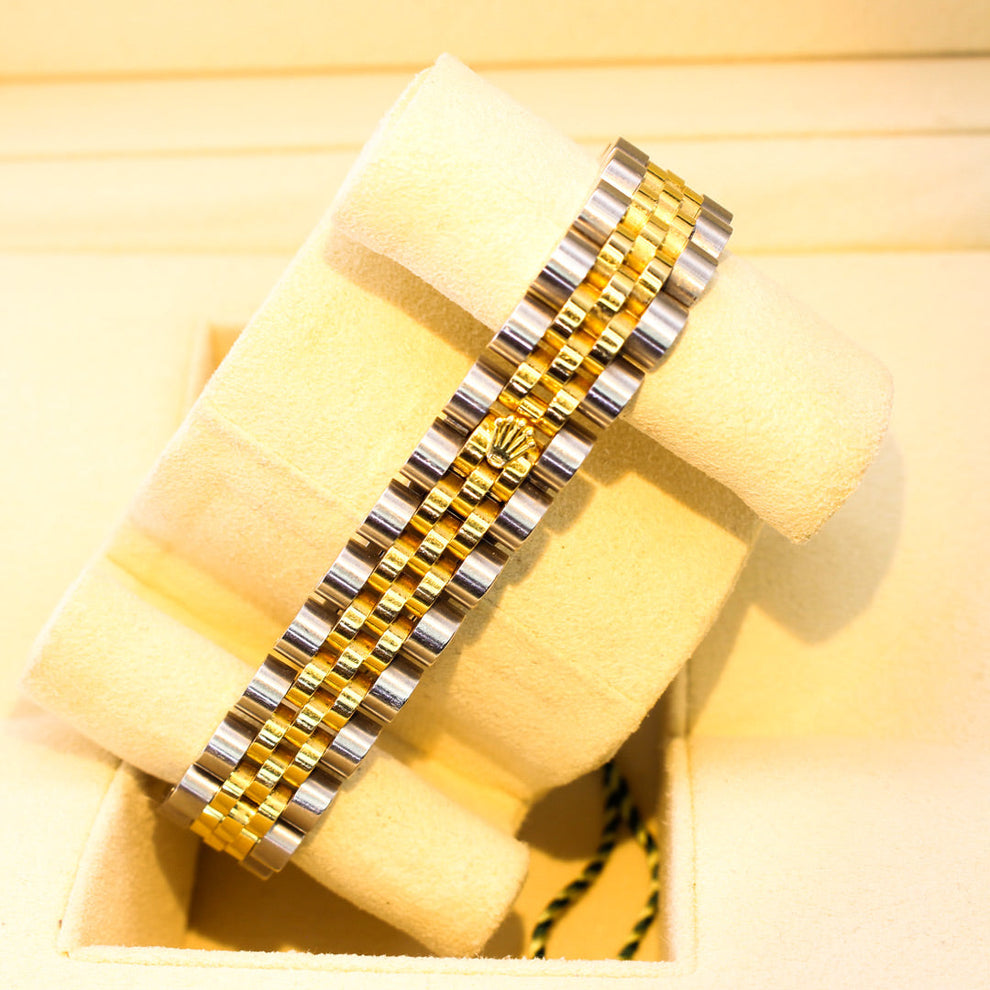 Rolex Lady Datejust 179173 Jubilee Bracelet Gold Dial Yellow Gold 2013 Unworn Condition Fluted Bezel 26 Mm Mechanical Watch - product image from Imperial...