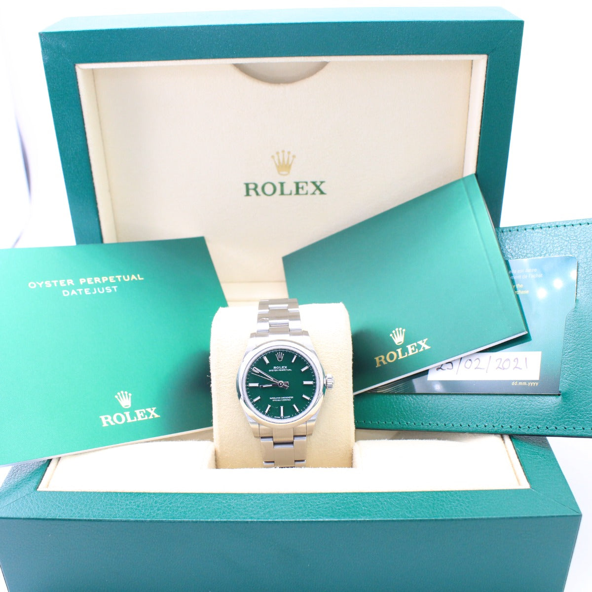 Rolex Oyster Perpetual 31 277200 Green Dial - 2021