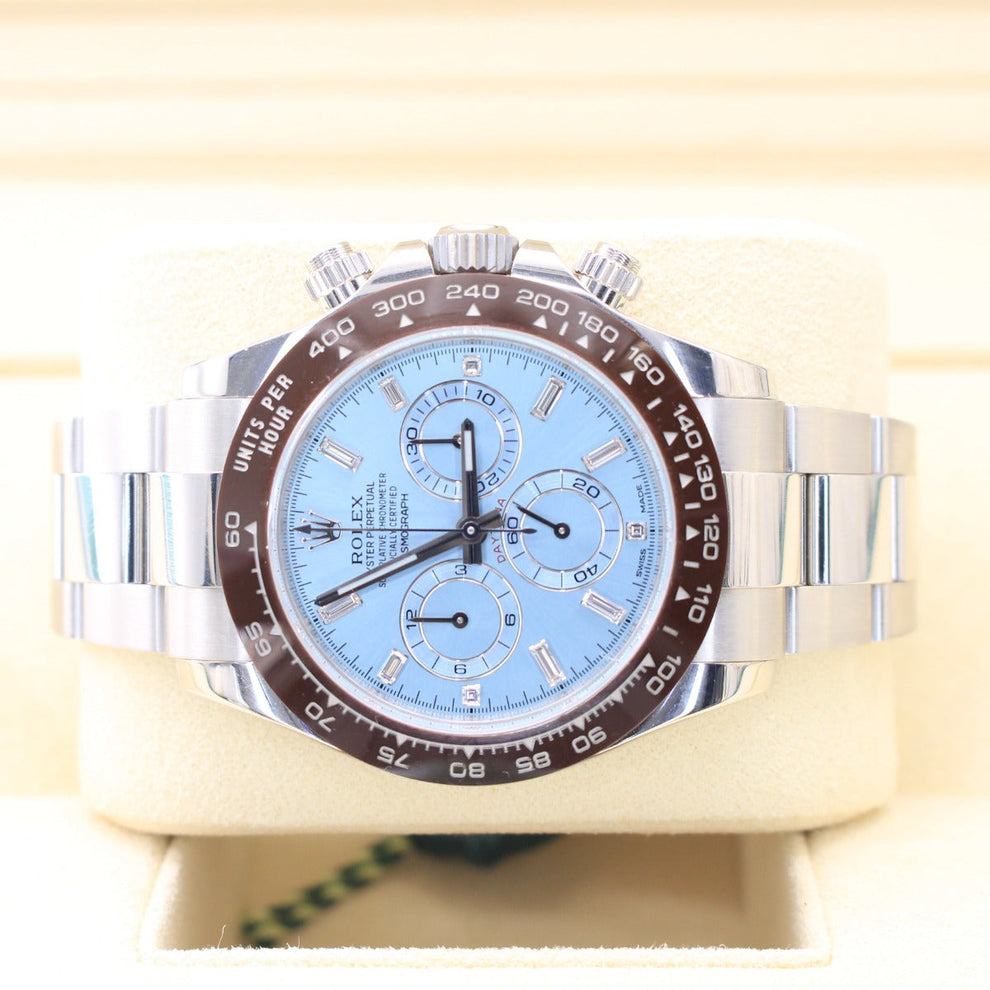 Rolex Daytona Platinum 116506 Oyster Bracelet Blue Dial Platinum 2021 Pristine Condition Ceramic Bezel 40 Mm Mechanical Watch - product image from Imperi...
