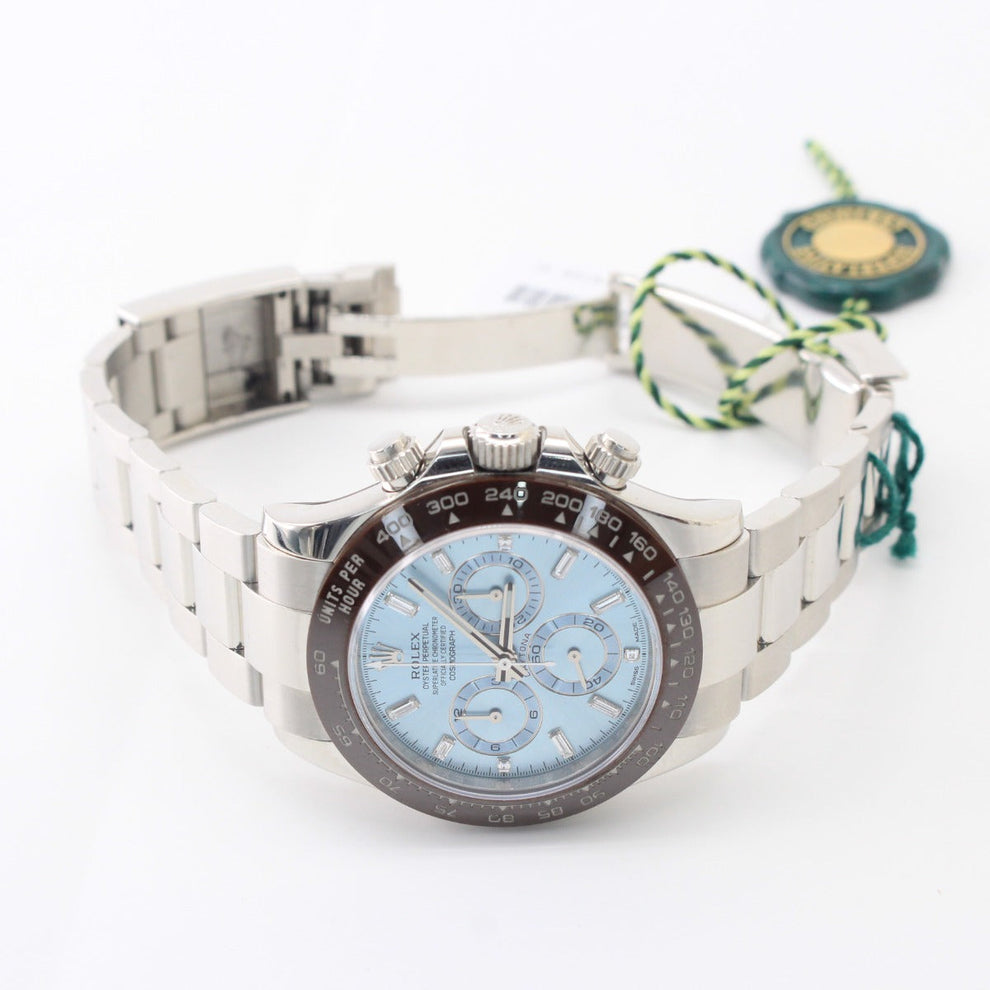 Rolex Daytona Platinum 116506 Oyster Bracelet Blue Dial Platinum 2021 Pristine Condition Ceramic Bezel 40 Mm Mechanical Watch - product image from Imperi...