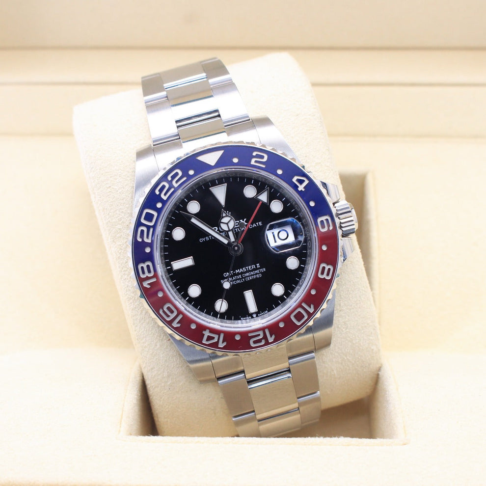 Rolex Gmt-master II 2023 Pepsi Oyster Bracelet Black Dial Stainless Steel 2023 Pristine Condition Gmt/dual Time 40 Mm - product image from Imperial...