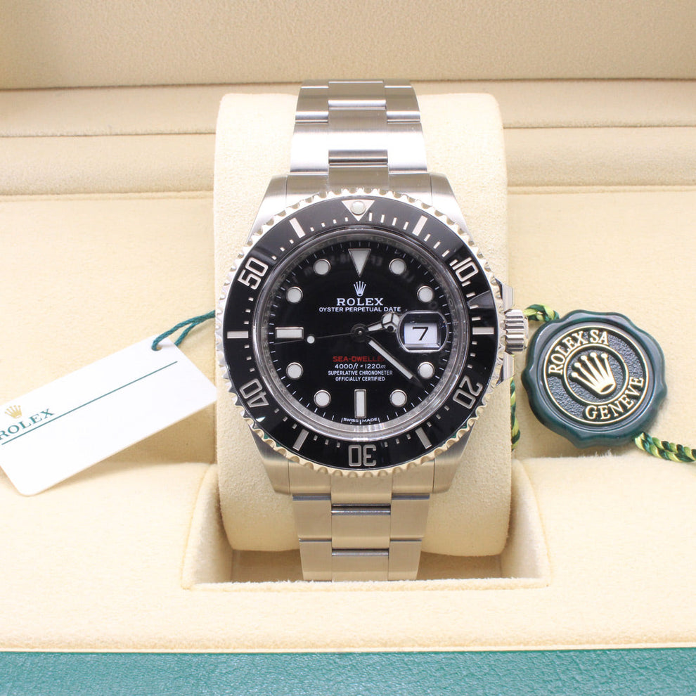 Rolex Sea Dweller 126600 Oyster Bracelet Black Dial Stainless Steel 2020 Unworn Condition Fixed 44 Mm Mechanical Watch - product image from Imperia...