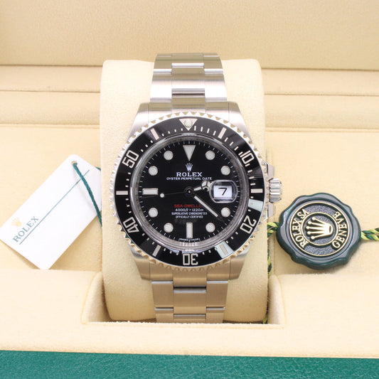 Rolex Sea Dweller 126600 Oyster Bracelet Black Dial Stainless Steel 2018 Unworn Condition Fixed 44 Mm Mechanical Watch - product image from Imperia...