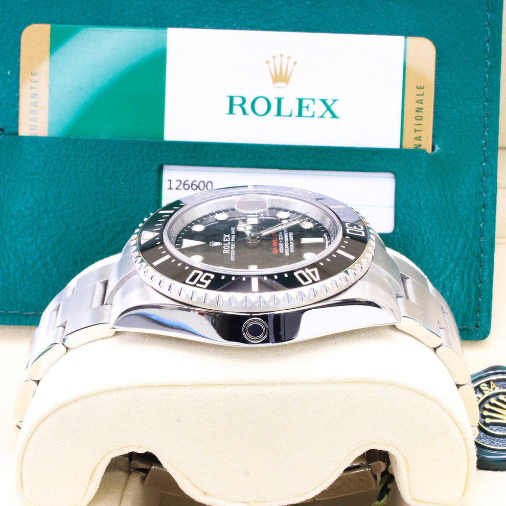 Rolex Sea Dweller 126600 Oyster Bracelet Black Dial Stainless Steel 2020 Unworn Condition Fixed 44 Mm Mechanical Watch - product image from Imperia...