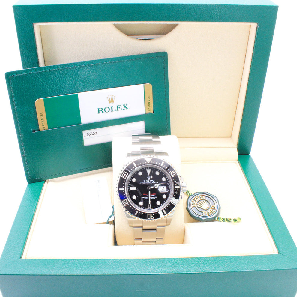 Rolex Sea Dweller 126600 Oyster Bracelet Black Dial Stainless Steel 2020 Unworn Condition Fixed 44 Mm Mechanical Watch - product image from Imperia...