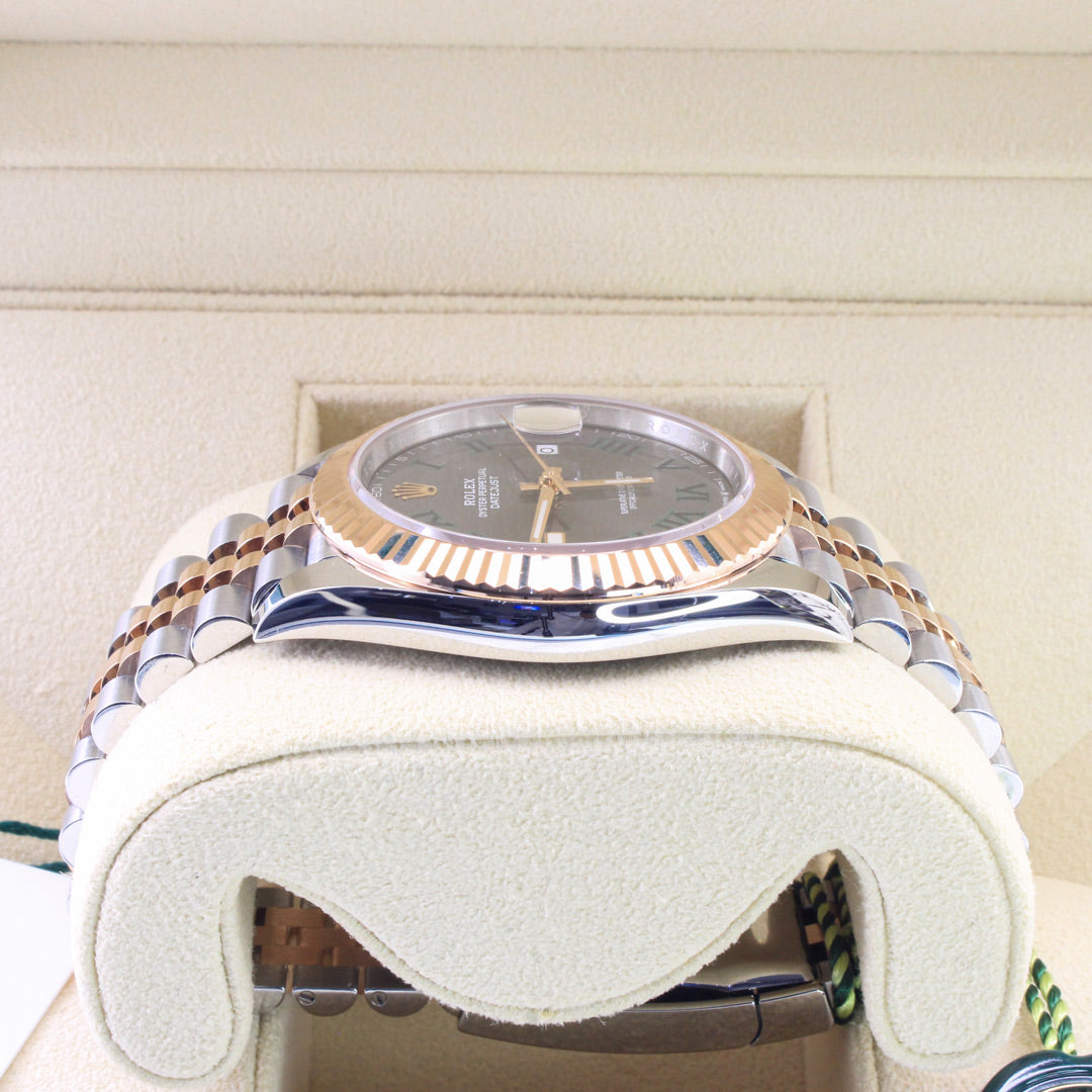 Rolex DateJust 41 126331 Bi - Metal Wimbledon Roman Dial 2023