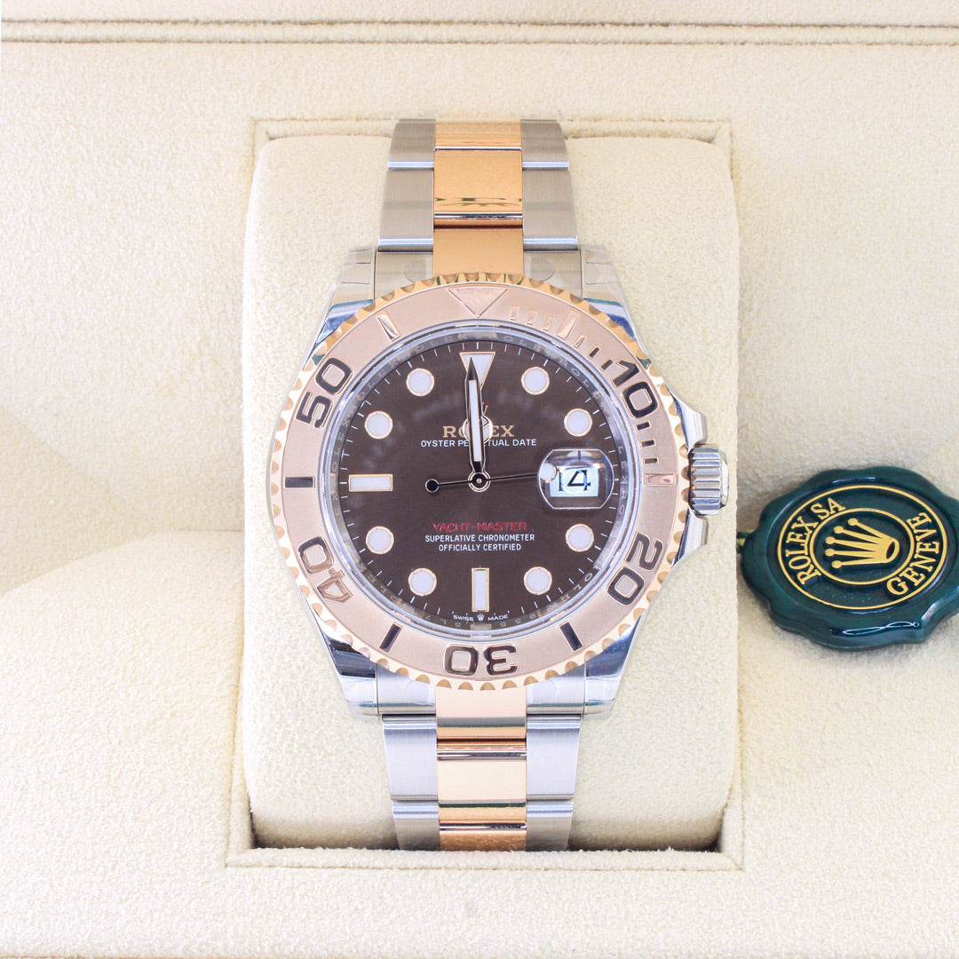 Rolex Yacht-master 40 126621 Oyster Bracelet Brown Dial Rose Gold 2023 Unworn Condition Fluted Bezel 40 Mm Mechanical Watch - product image from Imperial...