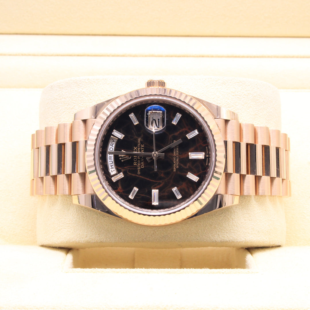 Rolex Day-Date 40 228235 Eisenkiesel Dial Rose Gold 2022