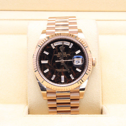 Rolex Day-Date 40 228235 Rose Gold Eisenkiesel Dial - 2022