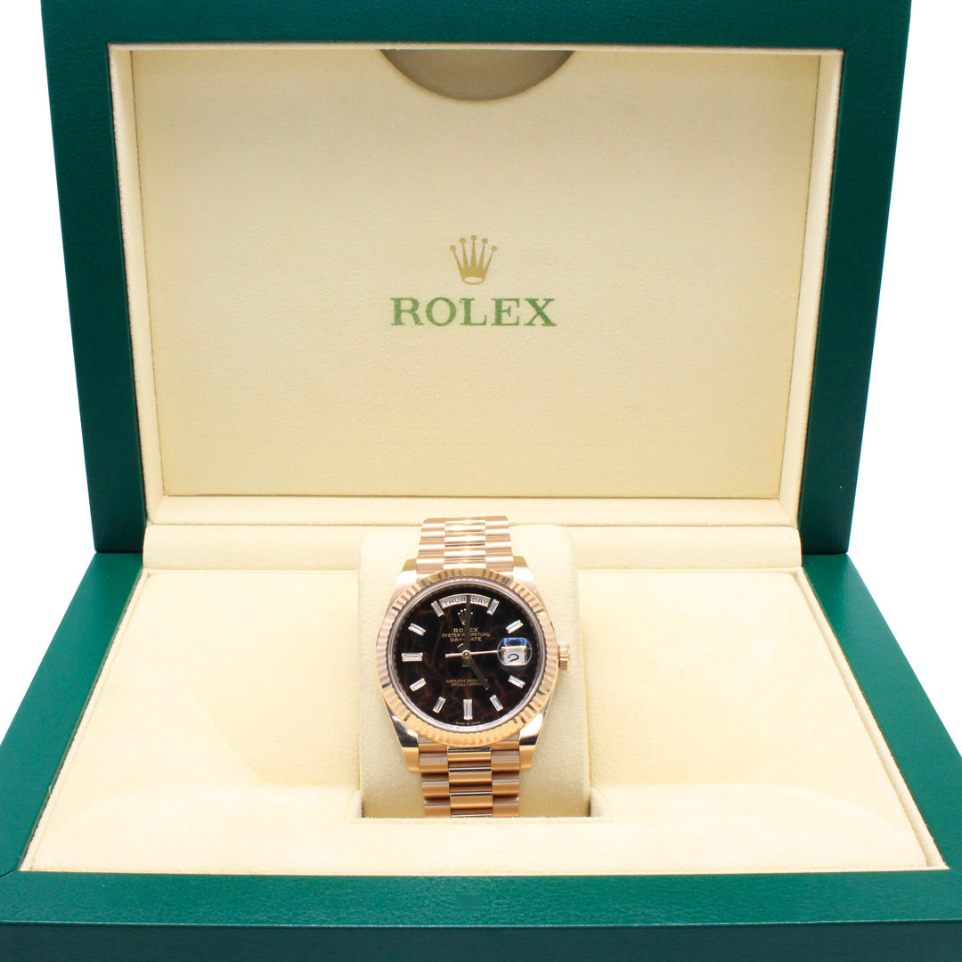 Rolex Day-Date 40 228235 Eisenkiesel Dial Rose Gold 2022