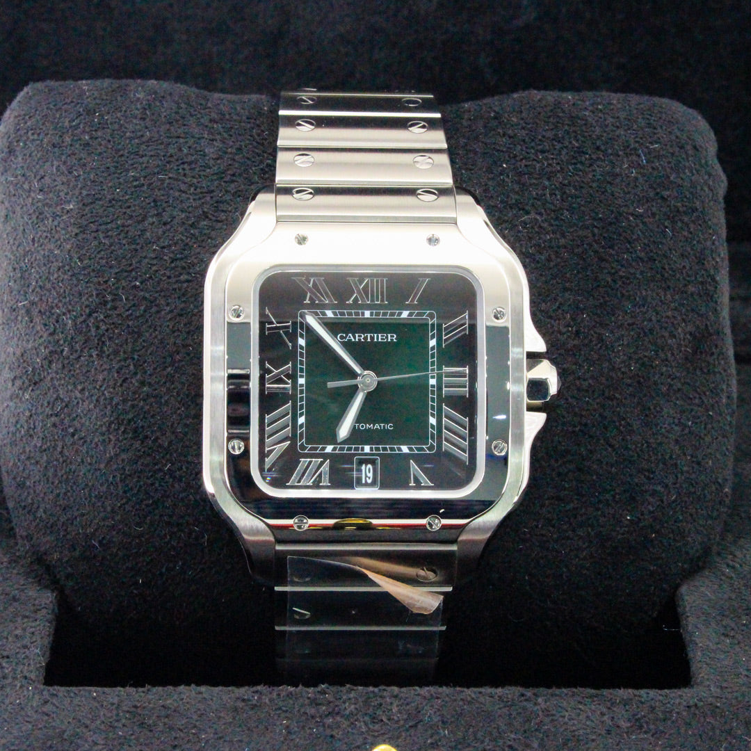 Cartier Santos WSSA0062 Green Dial Large No Papers