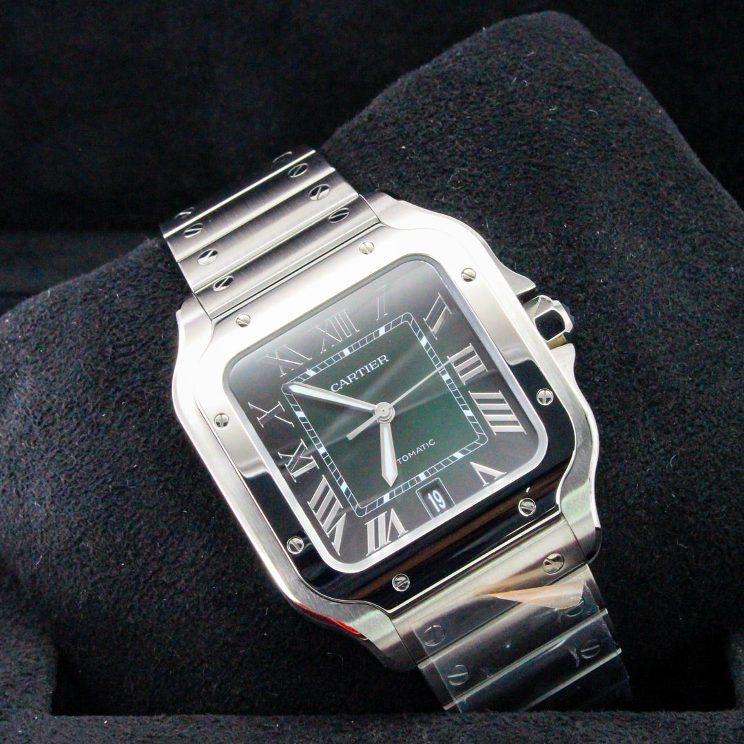 Cartier Santos WSSA0062 Green Dial Large No Papers