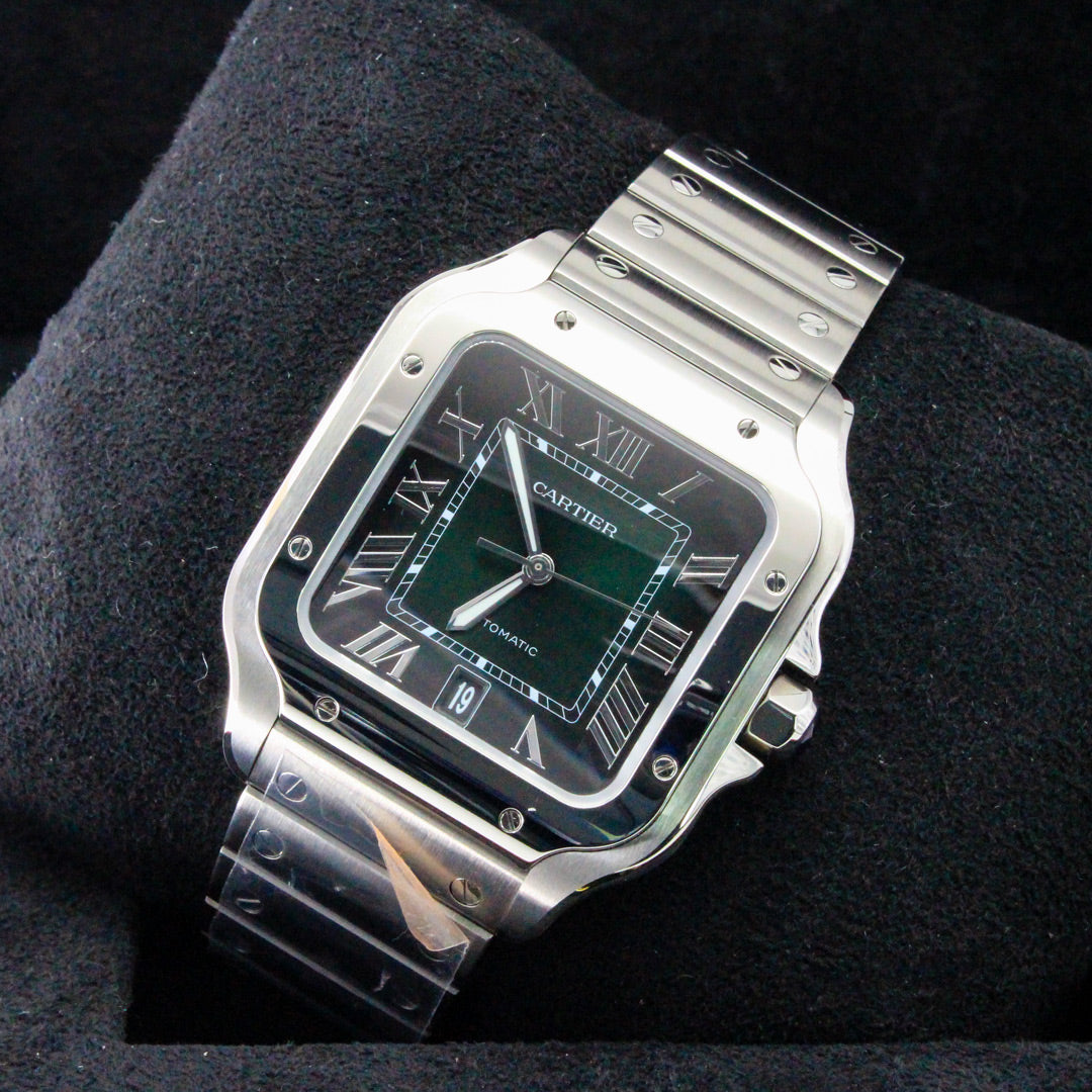 Cartier Santos WSSA0062 Green Dial Large No Papers