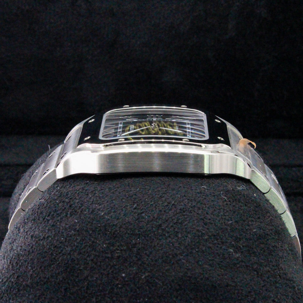 nan santos de cartier wssa0062 large 2024 interchangeable leather strap - product image from Imperial Time UK Ltd