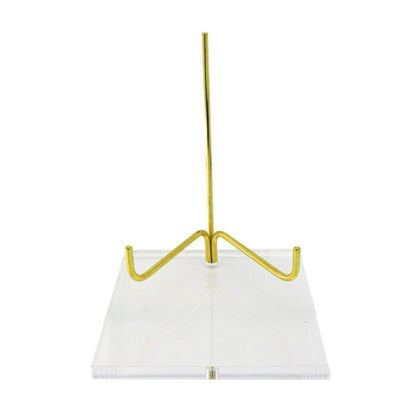 Acrylic Base Crystal Display Transparent Stand Easel Rack for Minerals Crystal Holder Support