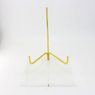 Acrylic Base Crystal Display Transparent Stand Easel Rack for Minerals Crystal Holder Support